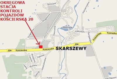 mapa Skarszewy